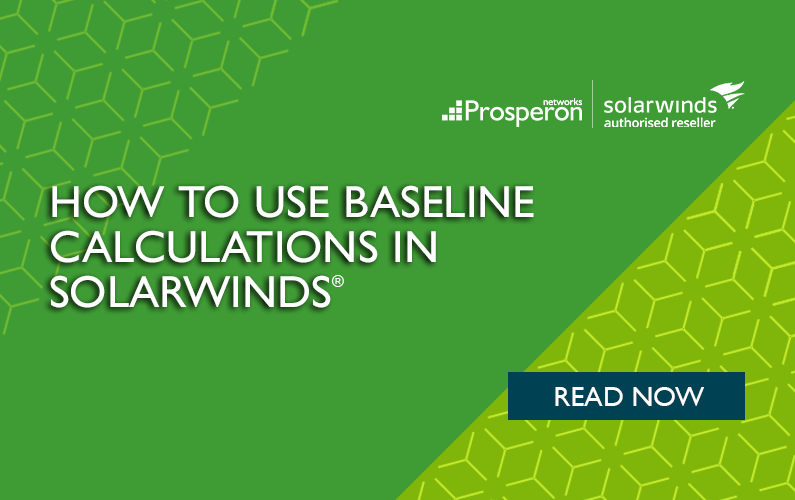 How to Use Baseline Calculations in SolarWinds