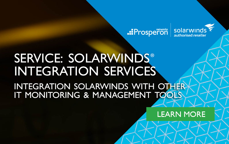 Solarwinds Integration Services Prosperon Networks