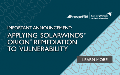 Important Announcement: Applying SolarWinds Orion Remediation To Vulnerability