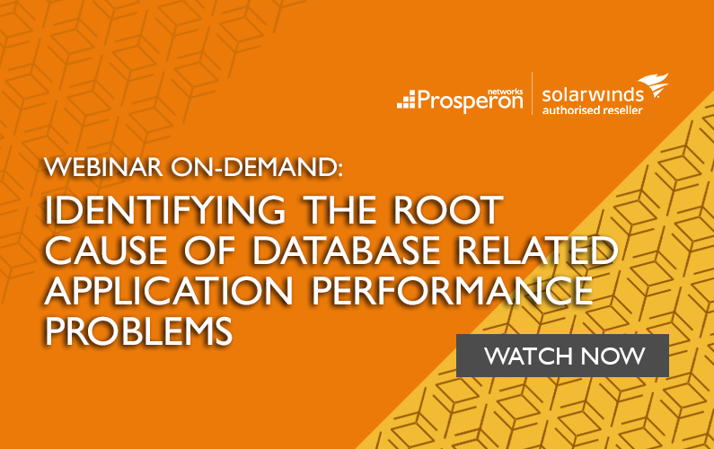 Webinar On-Demand: Identifying the Root Cause of Database Related Application Performance Problems